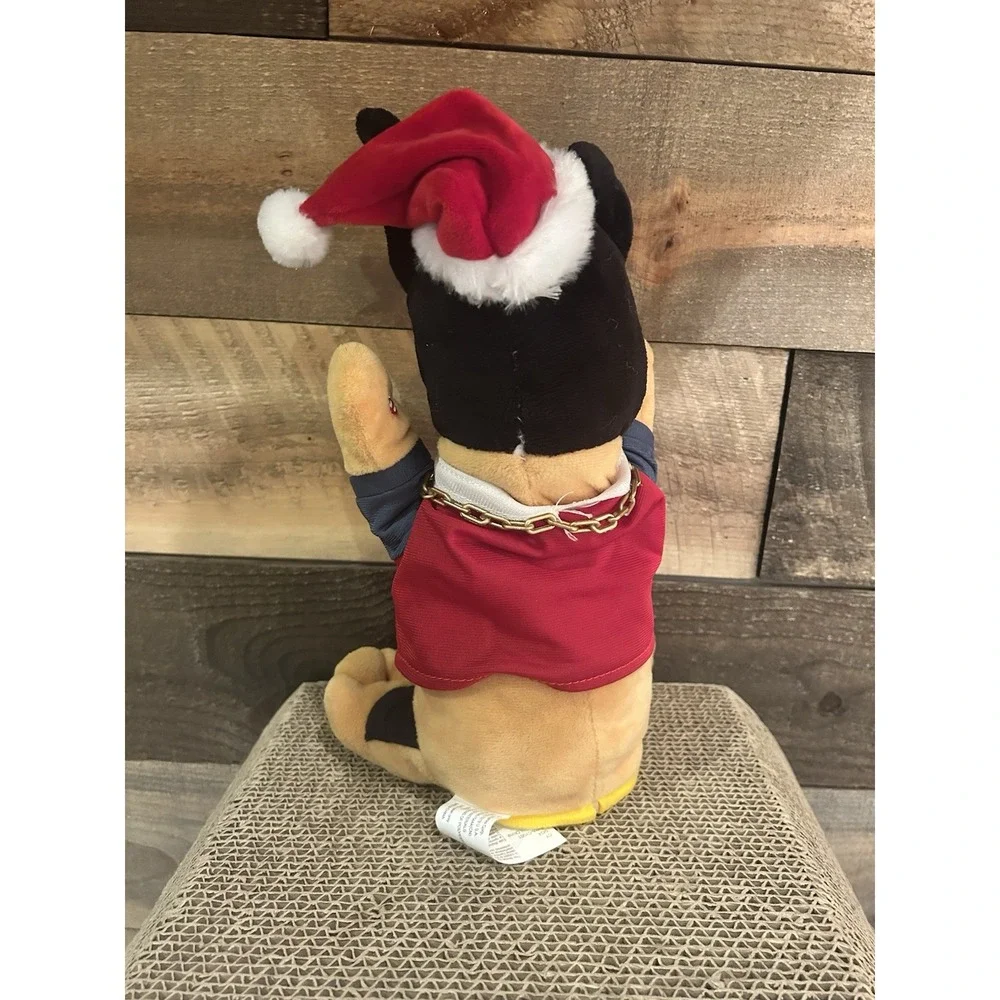 Gemmy Animated Hip-Hop Doberman Dog in‎ Santa Suit Musical Plush Working Vintage